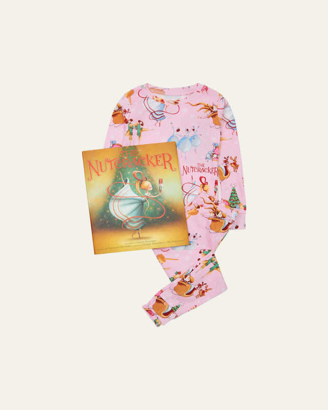 Kid's The Nutcracker Printed Pajama Gift Set, Size 2-10